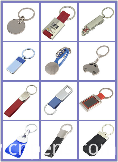 Round Stainless Steel Wholesale Laser Imprint Logo Promotional Keychain (F1044)